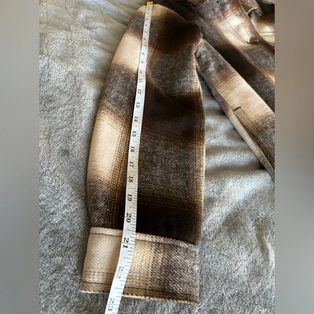 Old Navy Plaid Jacket in Brown and Tan Women’s Size S - Picture 7 of 8